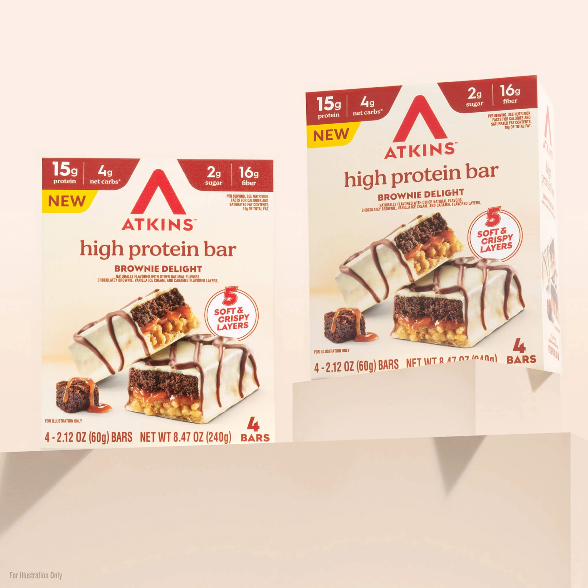 Brownie Delight Layered High Protein Bar - Image 4